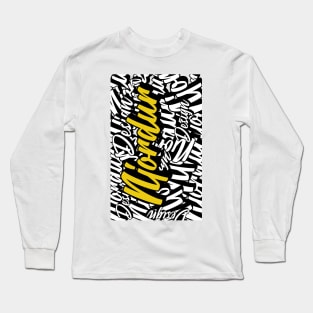 Njordur Grafitti Design Long Sleeve T-Shirt